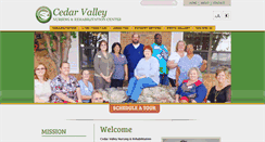 Desktop Screenshot of cedarvalleynursingandrehabilitation.com