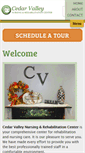 Mobile Screenshot of cedarvalleynursingandrehabilitation.com
